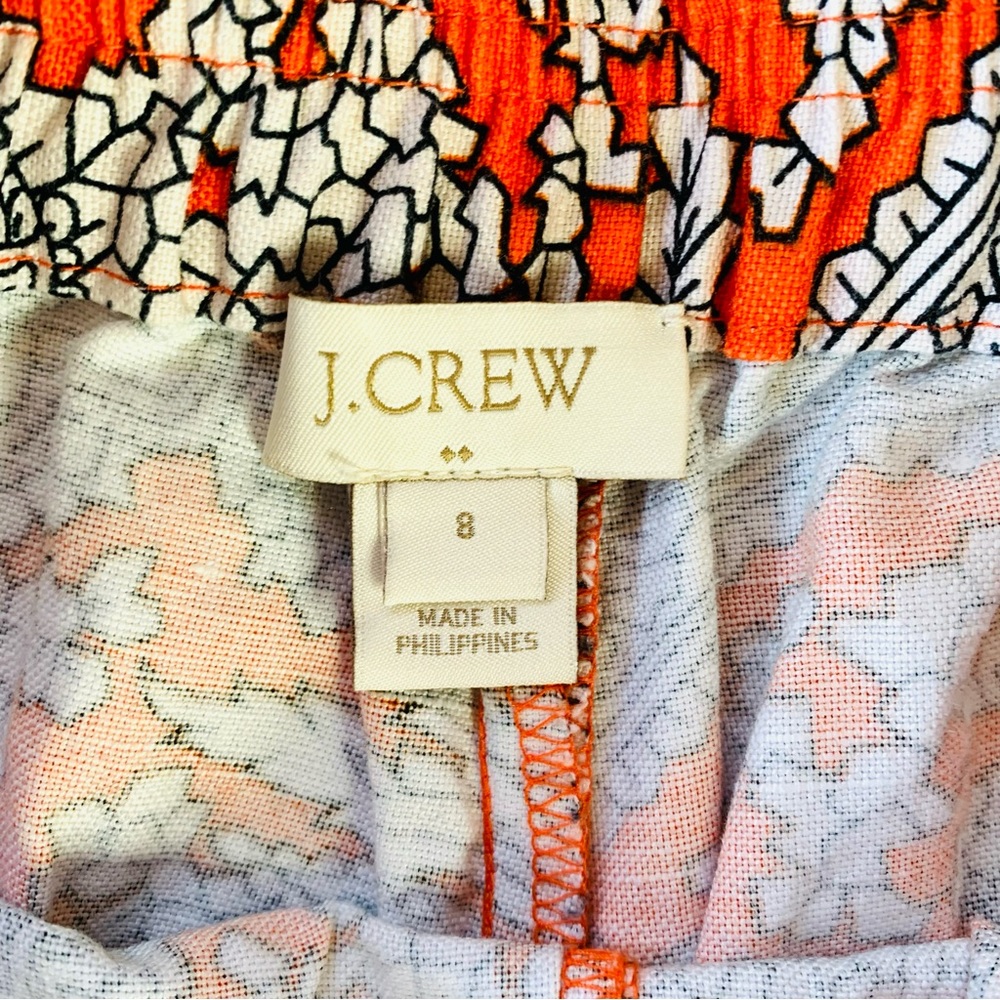 J. Crew Orange Paisley Print Boardwalk Shorts - Picture 6 of 6